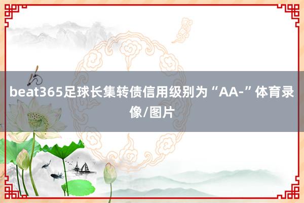 beat365足球长集转债信用级别为“AA-”体育录像/图片