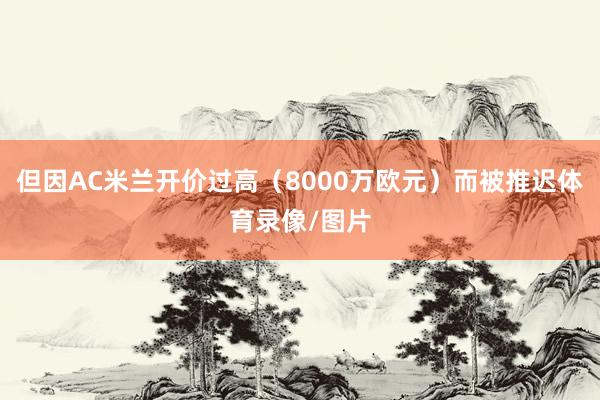 但因AC米兰开价过高（8000万欧元）而被推迟体育录像/图片