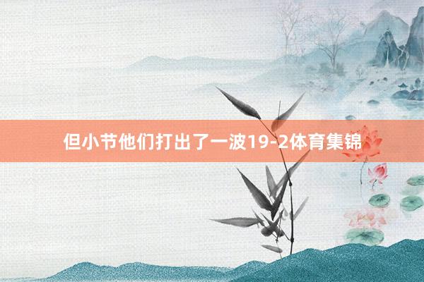 但小节他们打出了一波19-2体育集锦